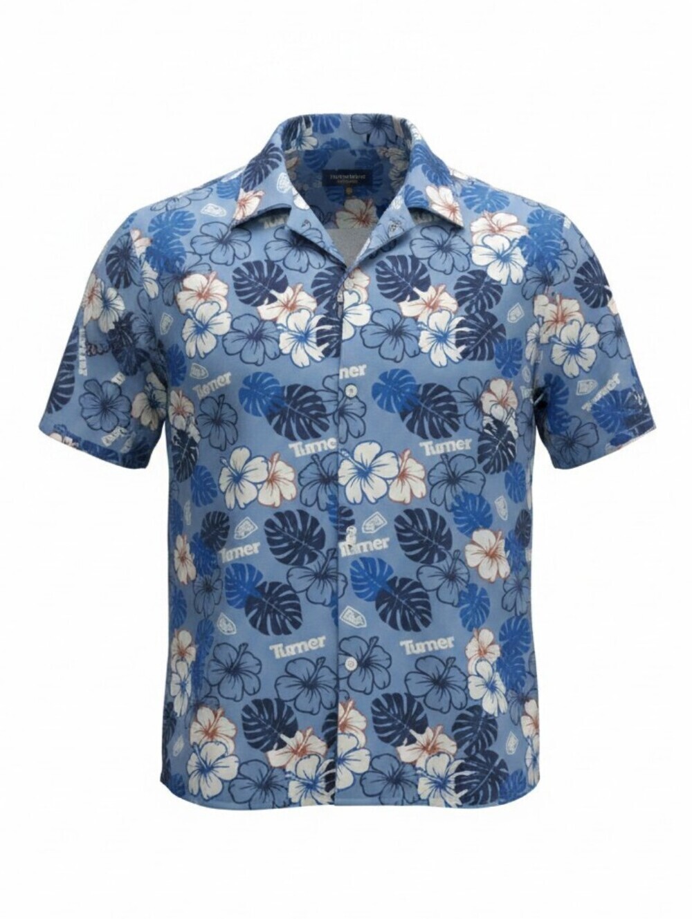 Turner Tropical Blue Floral Button Down Shirt